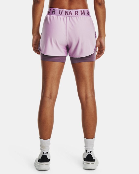 Shorts UA Play Up 2-in-1 para mujer, Purple, pdpMainDesktop image number 1